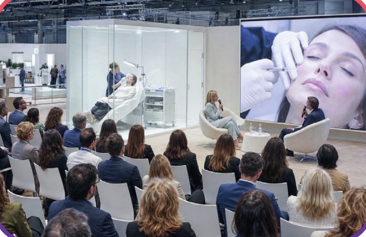 Immagine illustrativa della Glass Box e dello schermo per i trattamenti live, tratta dalla planimetria